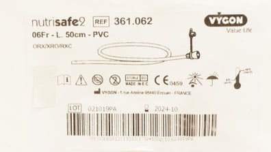 Vygon 361.062 Nutrisafe2 06Fr-L.50cm-PVC